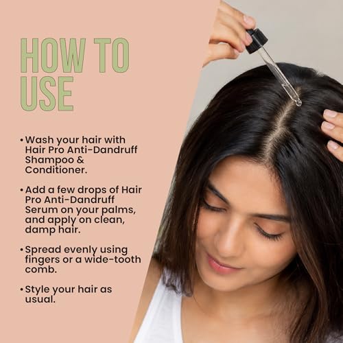 Image of Hair Pro Anti-Dandruff Serum | Piroctone Olamine, Salicylic Acid, Tea Tree, Rosemary & Lemon Oil | Fights Dandruff & Itchy Scalp | 100ml