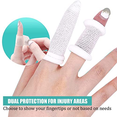 Finger Bandage 20 Pcs Finger Cots Finger Protector First Aid Tubular Bandages Finger Sleeves For Finger Sprains Swelling #TOP3