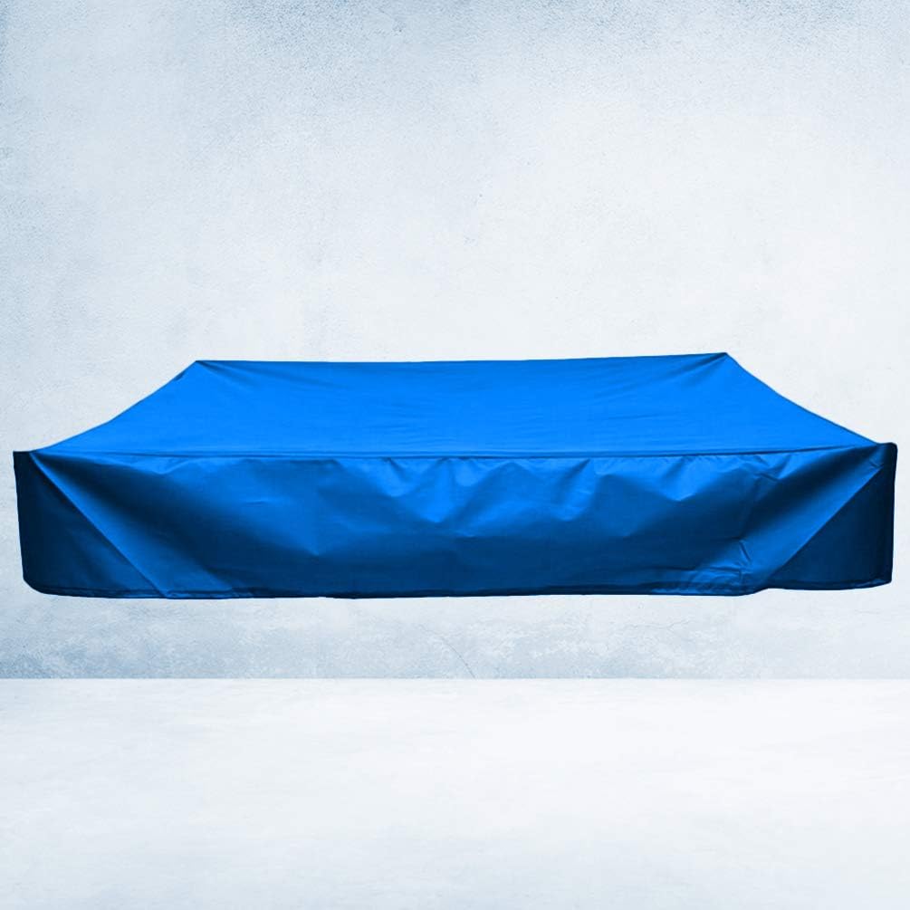 Sandbox Cover Square Covers for Sand and Toys Away from Dust and Rain Sandpit Pool Cover for Kids Toy Protection Outdoor (Blue 200x200cm) : Toys & Games