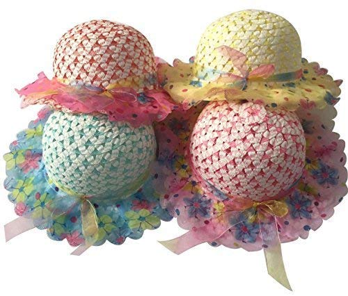 tea party straw hats