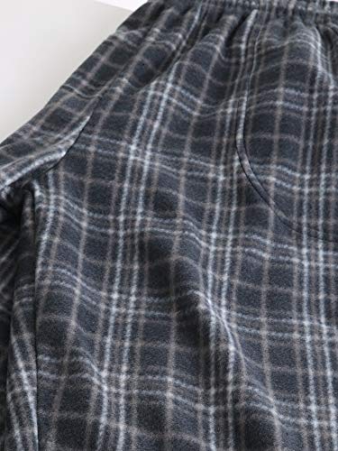 Ma Croix Made in USA Premium Plaid Pajama Pants Knit Fleece Lounge PJ Bottom with Pockets3