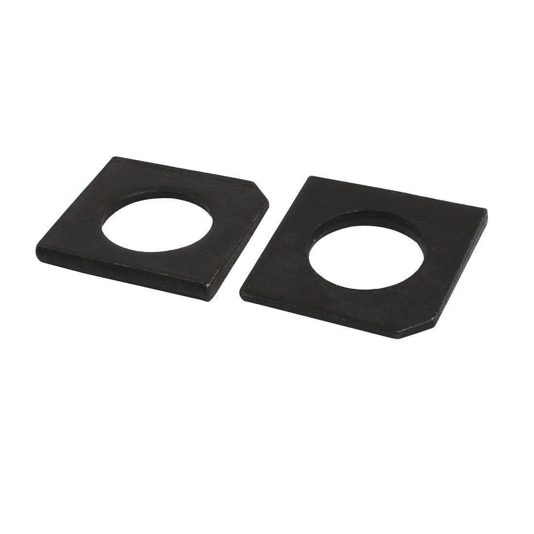 Aexit M20 Industrial Quality Parts Carbon Steel Square Locking Washer Gasket Black 5pcs Model:22as263qo520