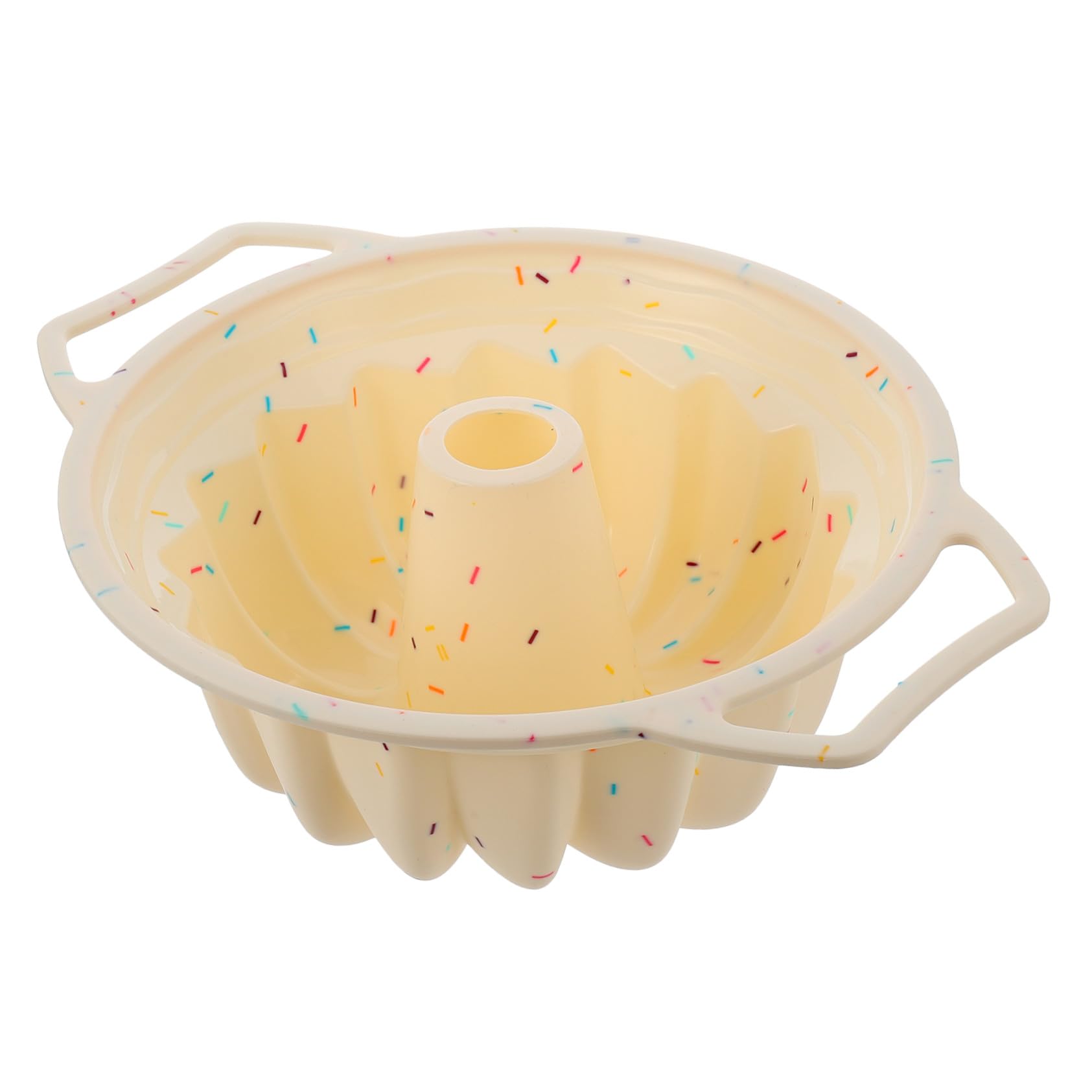 Zerodeko Stampo Rotondo Facile da Pulire in Silicone Struttura a Spirale con Cornice Rinforzata per Dolci Fatti in Casa e Professionali