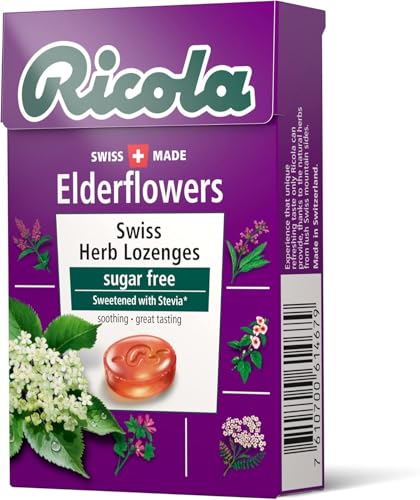Image of Ricola Swiss Herb Lozenges - Elderflowers Sugar Free
