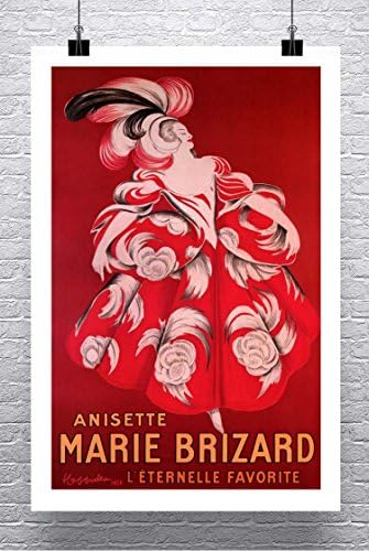 Anisette Marie Brizard 1928 Vintage Leonetto Cappiello Advertising Poster Rolled Canvas Giclee Print 24x34 Inches