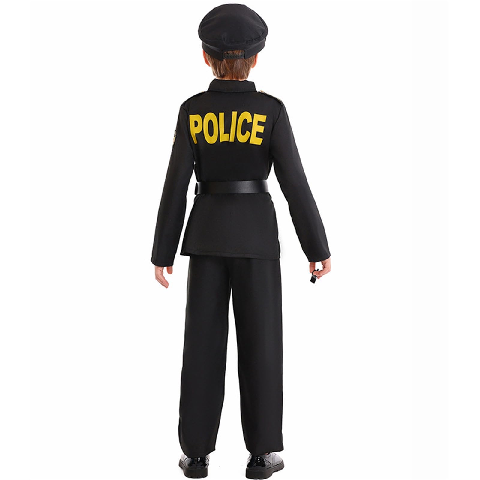 Generisch Polizistin für Set mit Hut Gürtel Handschellen Cosplay Verkleidung Outfit Polizei Jacke Hose Accessoires Rollenspiel Karneval Party