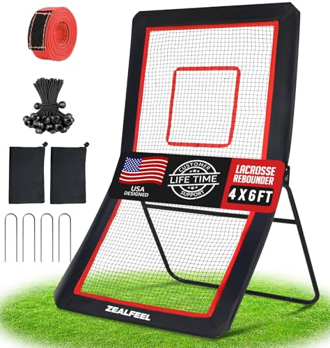 ZEALFEEL Lacrosse Rebounder, 4x6FT Volleyball...