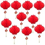 20 Pieces Chinese Red Paper Lanterns Festival Decorations for Home Garden Wedding & Kids Birthday...