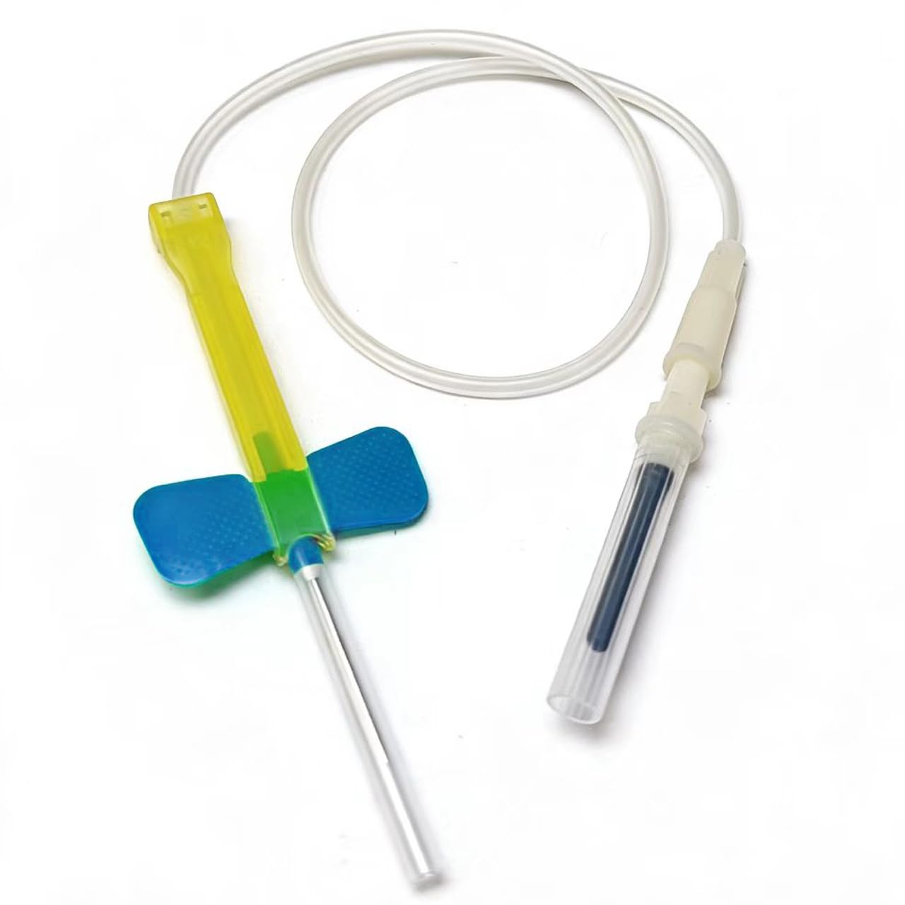 Blood Collection Needles, 23G Butterfly Needles 23g x 3/4" x 12" Sterile Individually Wrapped-50 PCS