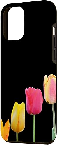 Vista 11 de Funda para iPhone 11 My Tulips, Flowers, Black - Soft Life Living