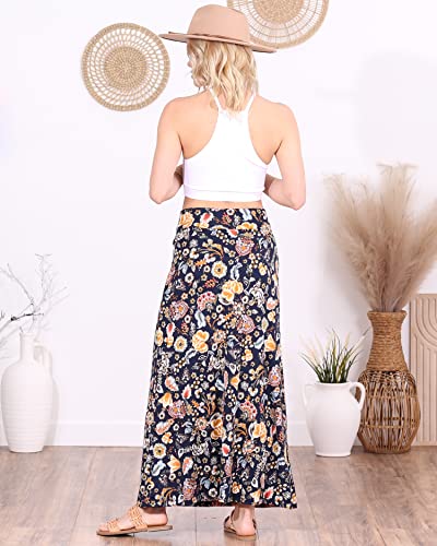 Image of Popana Long Maxi Skirt for Women, Flowy Long Skirts for Women | High Waisted Soft Trendy Rayon, Sundress Convertible Skirt, Long Length Bodycon Maxi Skirt, Petite and Plus Size