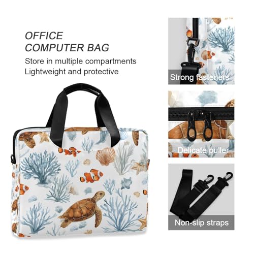 Maletín para portátil con diseño coral, 13-15.6 pulg miniatura 6