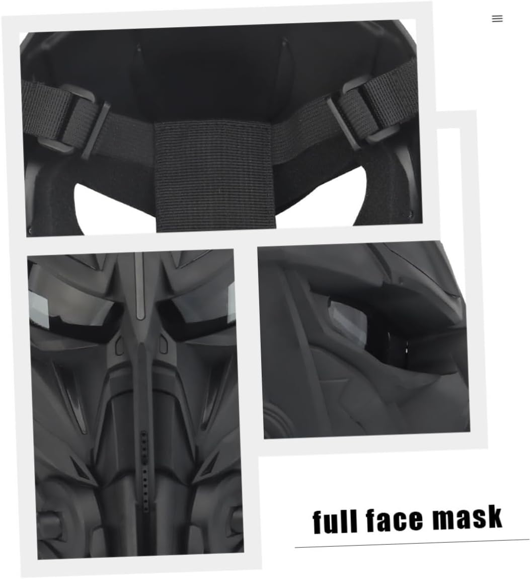 GALPADA Science Fiction Full Face Mask for Cosplay and Outdoor Activities Decorative Costume Mask Elastic Band Lightweight and Ventilated Design for Parties and Halloween