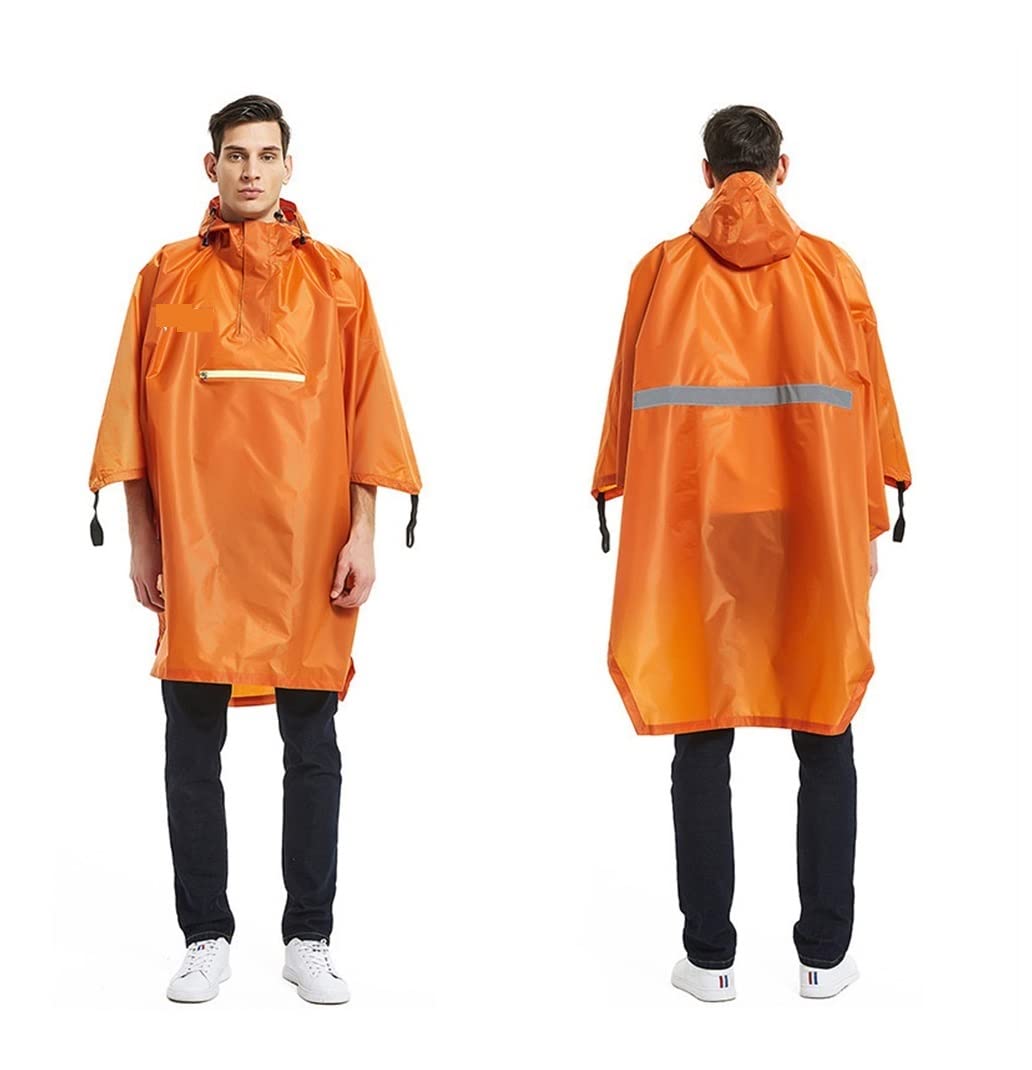 Habrur Raincoat Poncho Raincoat Waterproof Raincoat Men's Raincoat Women's One Size Awning Poncho Raincoat Rain Coat (Color : B, Size : One Size)