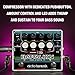 Electro-Harmonix Battalion Black 4-band EQ, MOSFET Distortion, Compressor, Noise Gate Bass Preamp & DI Pedal