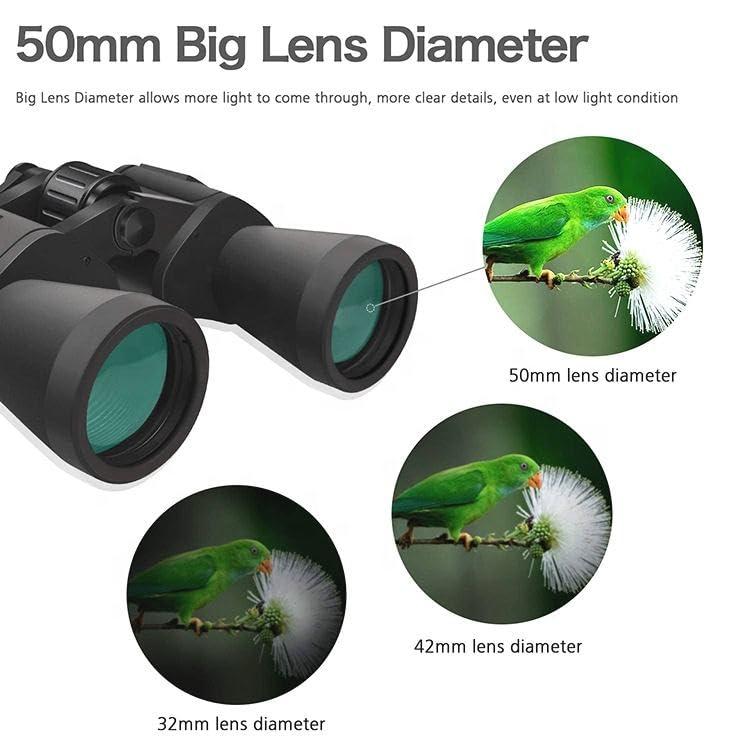 Image of Binoculars for Long Distance Viewing 20x50 | Ultra HD 2000 Meter Range with BAK4 Prism & FMC Lens | Waterproof Wide View Binoculars for Bird Watching, Wildlife, Safari, Sports & Stargazing (Design-2)