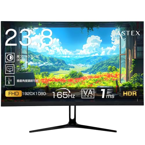 Amazon.co.jp: ASTON ゲーミングモニター 23.8インチ FHD 165Hz 1ms