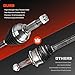 Front Left & Right CV Axle Shaft Assembly Fits for Nissan Sentra L4 1.8L 2013-2019 14 15 16 17 18, Naturally Aspirated, Automatic CVT Transmission Only, Driver & Passenger Side, 2-Pack