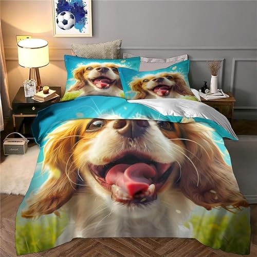 Linge de lit dinosaures super king anti-acarien à fermeture éclair fluide
