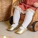 Felix & Flora Gold Baby Shoes Girl 12-18 Months - Infant Baby Walking Shoes Moccasinss Rubber Sole Crib Shoes(Gold,12-18 Months)