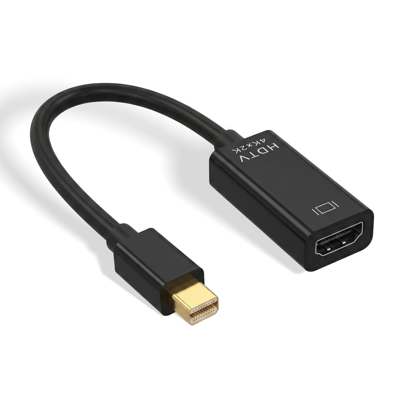 Adattatore Display Port HDMI, Mini Displayport to HDMI, UHD 4K 30Hz, 2K 60Hz, 1080P 120Hz, Unidirezionale per MacBook Air/Pro Microsoft Surface Pro/Dock Laptop Monitor Proiettore