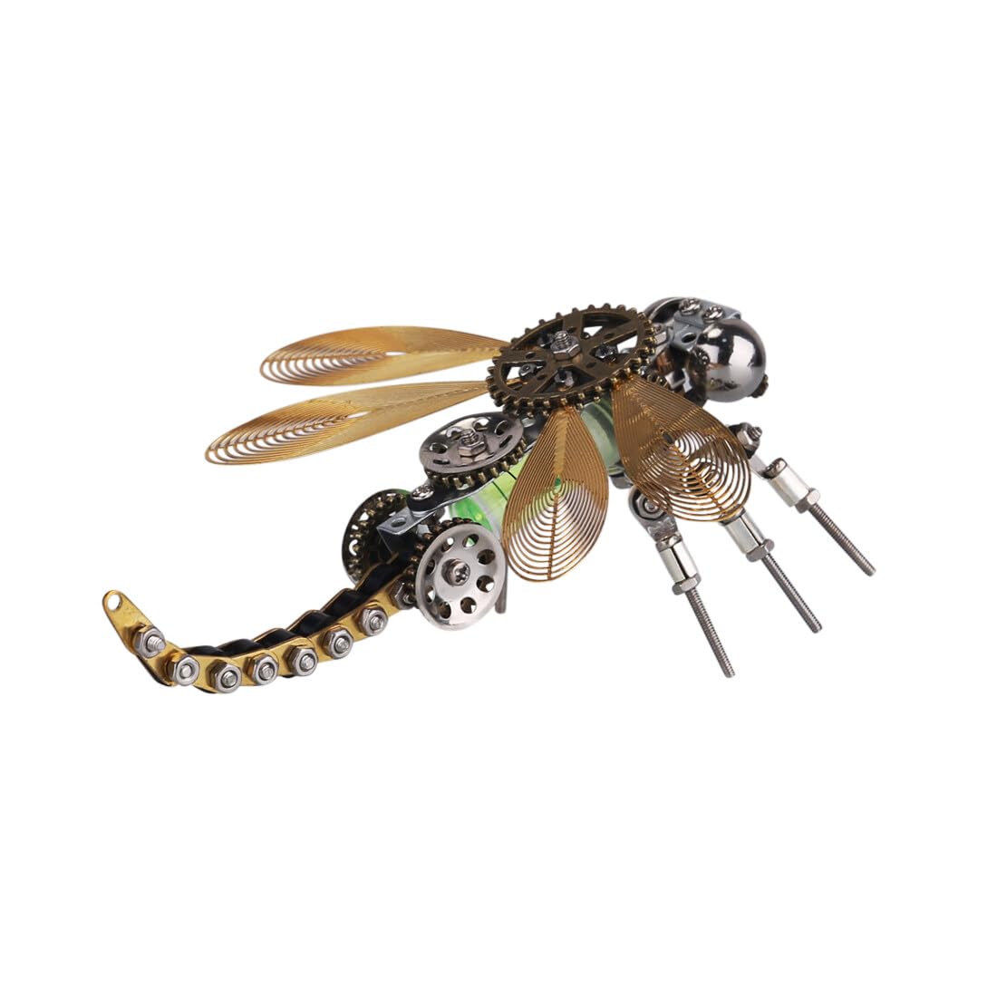 Set di puzzle 3D in metallo a forma di libellula, 260 pezzi con insetti meccanici 3D, set da modello, decorazione fai da te per gli appassionati