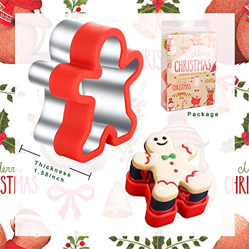 Etersion Gingerbread Cookie Cutters 5 Pieces 5 Sizes 1 Inch To 4.9 Inch Gingerbread Man Cookie Cutter thumb #7