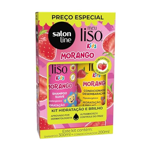 Salon Line, Kit Shampoo e Condicionador, Meu Liso Kids, Morango, ...
