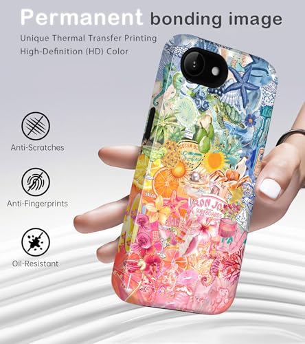 Étui de téléphone antichoc iPhone 16e résistant aux rayures avec collage poisson - 4