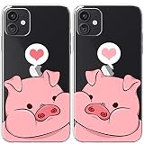 Mertak Couple Cases Compatible with iPhone 14 13 Pro Max 12 Mini 11 SE Xs Xr 8 Plus 7 6s Kawaii Anim