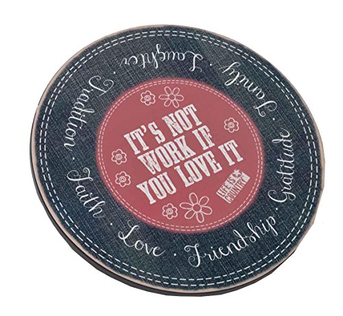 Big Sky Carvers It's Not Work if You Love it Lazy Susan Decorative Tray