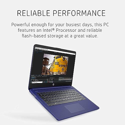 Image of HP Stream Laptop 2023 Newest 14 inch HD Display, Intel Celeron N4120 Processor, 16GB RAM, 192GB Storge (64GB EMMC+128GB SD Card), ‎Intel UHD Graphics 600, Webcam, Wi-Fi, Windows 11 Home in S Mode