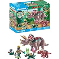 Playmobil | Dinos | Brachiosaurus Encounter with Hovercraft | Dino Playset | Dinosaur Adventure for Kids Aged 4+ | 71819