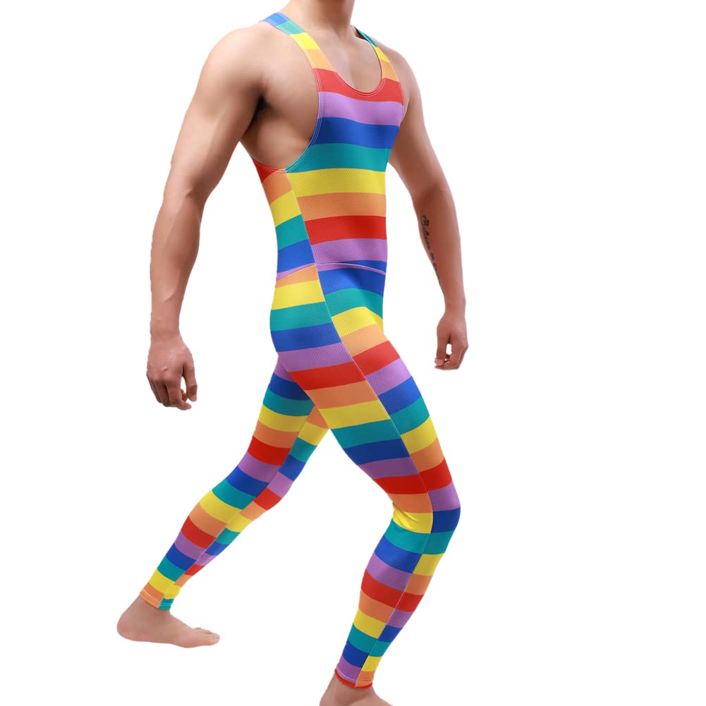Body da uomo con bretelle, da wrestling o come costume da bagno Sotto maglie sportive