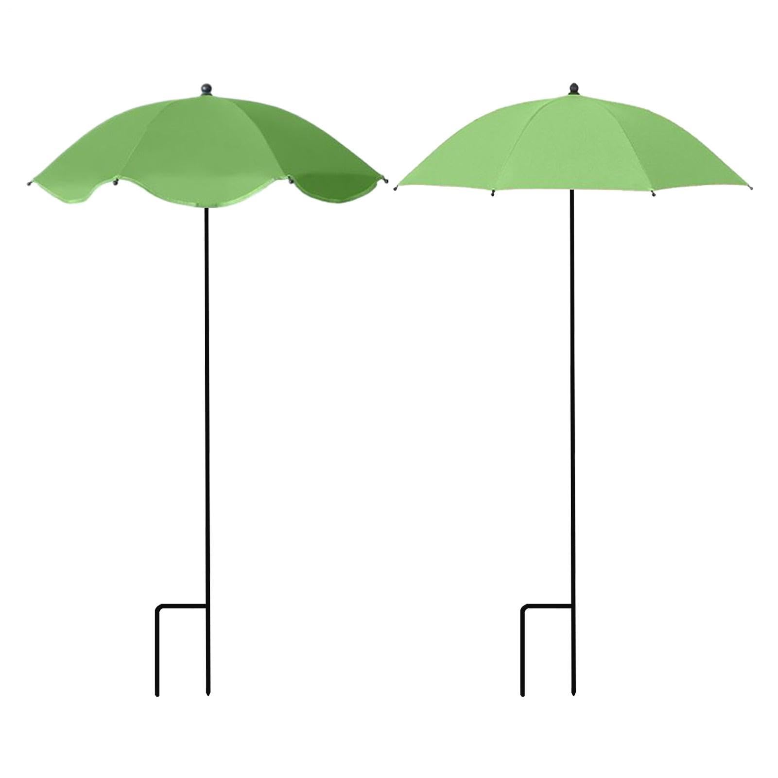 Estaca paraguas planta arenosas | Plantas para sombrilla sombra | Protección UV Plántulas Sombras Paragua Estacas | Paraguas protección solar para plantas aire libre ajustables accesorios para balcón