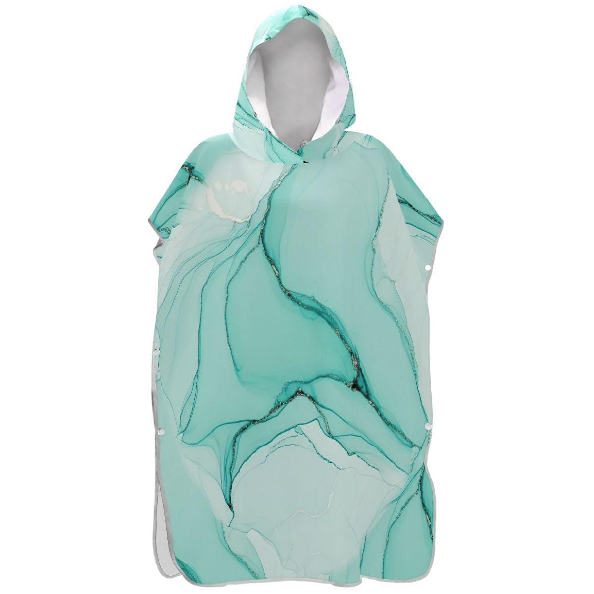 Peignoir pour adultes absorbant à séchage rapide avec motif sarcelle