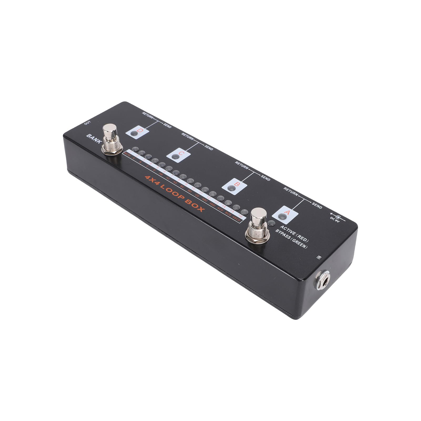 CHICIRIS Pedal de Efectos de Guitarra, Conmutador de Tono Programable, Diseño True Bypass con 16 Preajustes y Pantalla LED para Presentaciones en Vivo y Grabación de Estudio