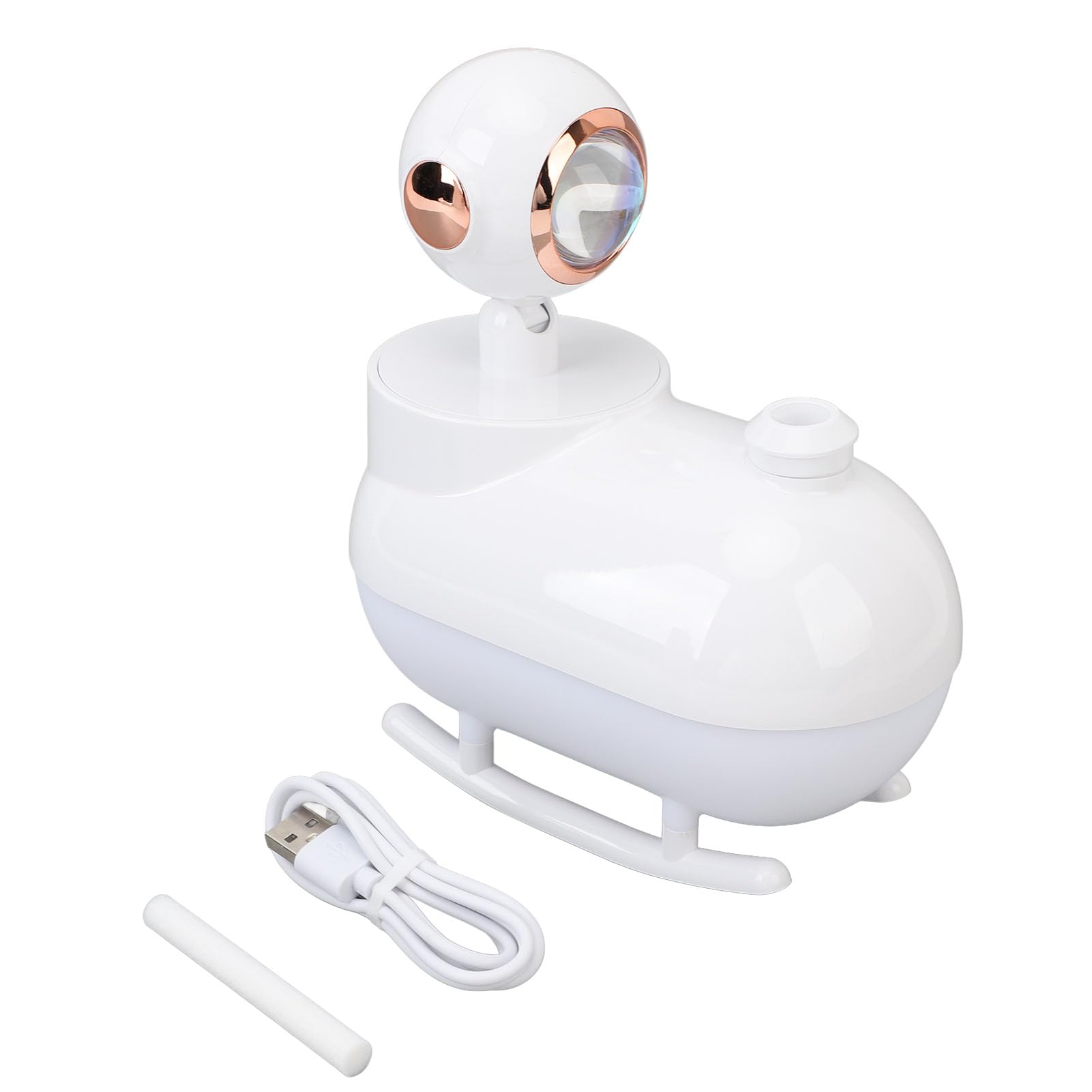 Mini humidificateur d'air blanc portable silencieux 300ml anti air sec