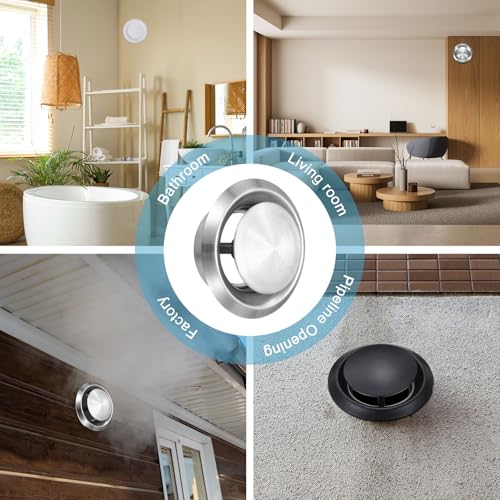 Diffuseurs de plafond 4 pouces bouche d'aération murale cuisine et salle de bain - 7