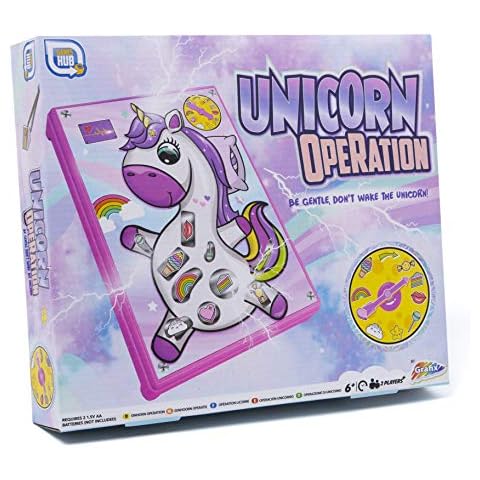 Unicorn Operation 2 Players Game Play Activity Set | Relieves Stress & Anxiety Squeeze Toy for Kids Teens and Adults Fun Game for Home and Garden for Ages 6 and Over Cover