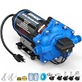 Kohree 7 GPM 70 PSI 110V AC Water Pressure Pump, On Demand Self-priming RV Fresh Water Pump, 5-Chamber Diaphragm Pump with Pressure Switch and Strainer for RV, Marine, Garden, Kitchen, Bathroom