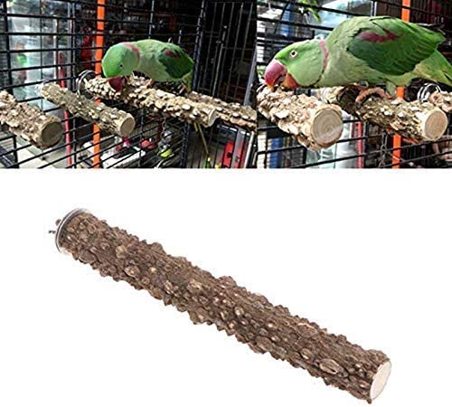 Uteruik Wooden Grinding Claw Stick Perch Stand Cage Toys Pet Supplies for Bird Macaw Cockatiel Budgies Cockatoo African Greys 15cm, 1pcs