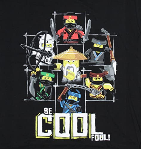 Lego Ninjago Movie Boys' Martial Arts Be Cool Fool Graphic Print T-Shirt4