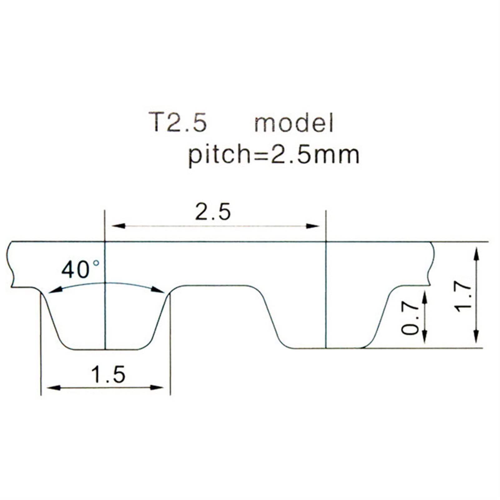 3pcs /Pack 150XL 152XL 154XL 156XL 158XL Timing Belts, 154XL- 8mm 15mm 5.08 Pitch XL Series 72T Transmission Belts (154XL,10mm Width,3)