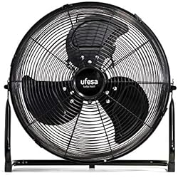 Ufesa FF0450 Ventilador de Suelo, 45cm de Diámetro, 70W de Potencia, 3 Hélices, 3 Velocidades, Inclinación Regulable