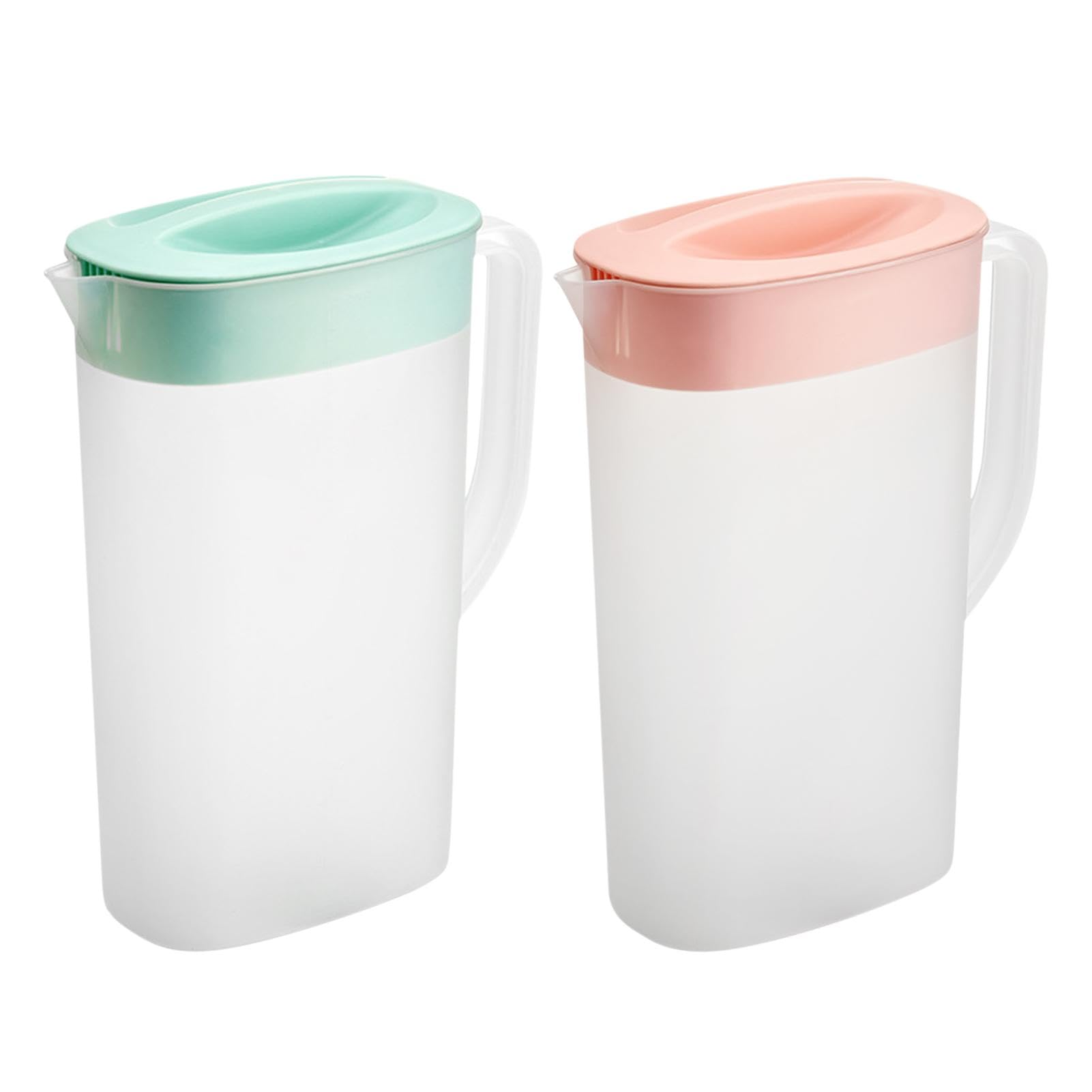 Brocca In Plastica Per Frigorifero 1,8L/2,5L Con Coperchio | Caraffa Per Acqua, Succo E Tè Freddo, VersaLock