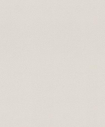 Rasch Carta da parati 350005 – Carta da parati in tessuto non tessuto, tinta unita, con struttura diagonale in grigio, strutturata, moderna, 10,05 m x 0,53 m (lunghezza x larghezza)