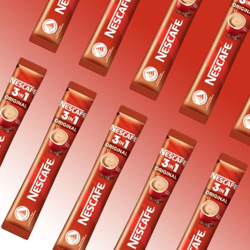 Image of Nescafe 3 In 1 Instant Coffee Sticks Original - Best Asian Coffee Imported From Malaysia- Bag, 18 Gram