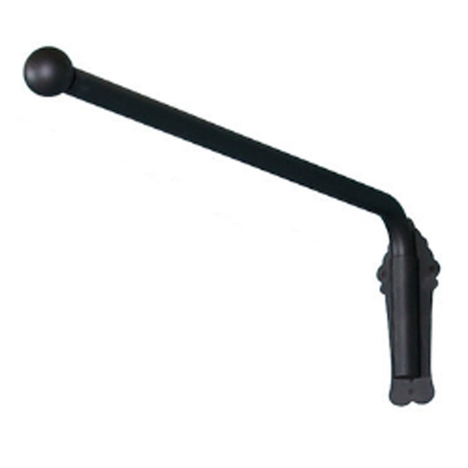GLDYTVF Black Half Curtain Rods for Side Walls Window Display Stands for Curtains 120cm Adjustable Window Treatment Versatile Curtain Rods for Home Décor