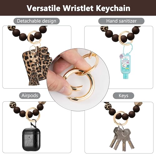 Image of Wristlet Wallet for Women with Keychain - RFID Card Holder Small Wallet Wristlet with Key Ring
